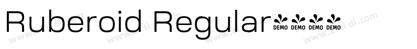 Ruberoid Regular字体转换